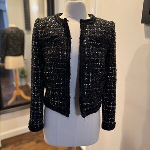 Tahari Black Tweed Women's Blazer